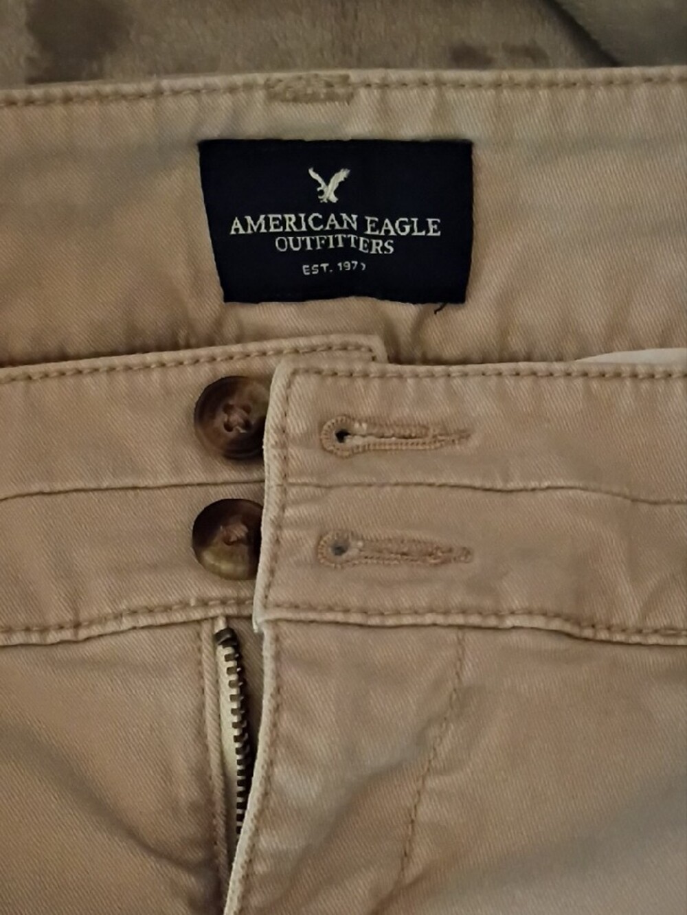 American Eagle Outfitters Men's Tan Chino Pants - Picture 6 of 7